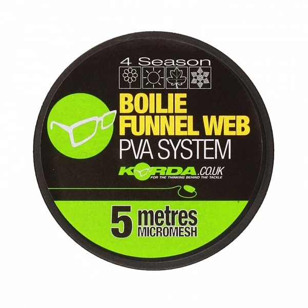 Korda Boilie Funnel Web 4 Seasons 25mm / 5m Refill 25mm / 5m (micromesh)