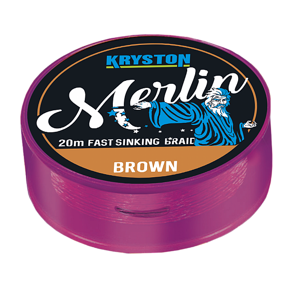 Kryston MERLIN Fast Sinking Braidversion 15 lb / Gravel Brown - MPN: KR-ME9 - EAN: 4048855365376