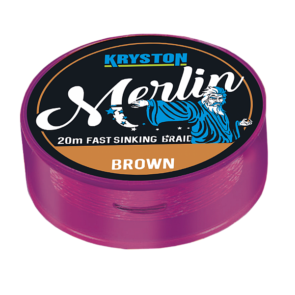 Kryston MERLIN Fast Sinking Braidverze 15 lb / Štěrková hnědá - MPN: KR-ME9 - EAN: 4048855365376