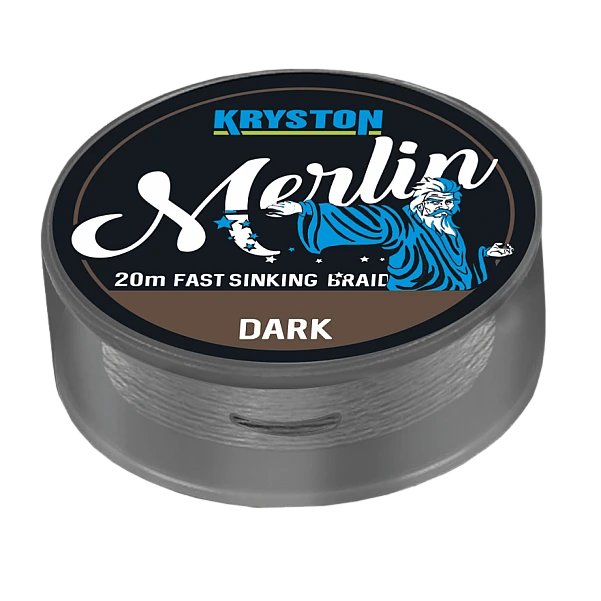 Kryston MERLIN Fast Sinking Braid 25 lb / Dark Silt