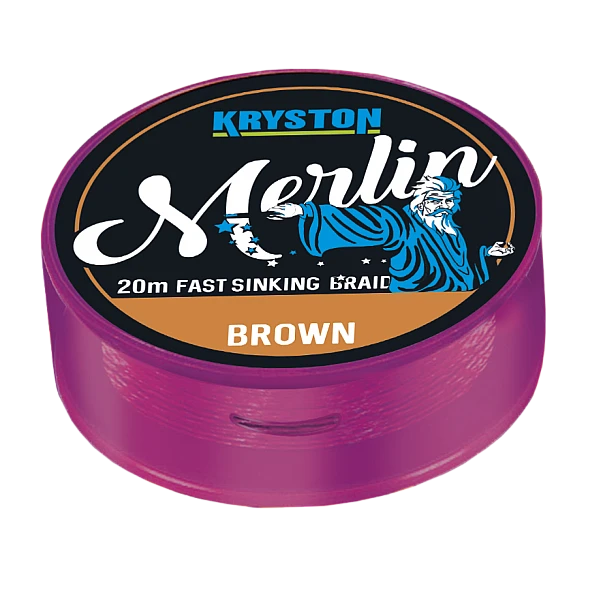 Kryston MERLIN Fast Sinking Braid 35 lb / Gravel Brown