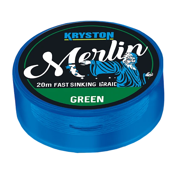 Kryston MERLIN Fast Sinking Braid 35 lb / Weedy Green