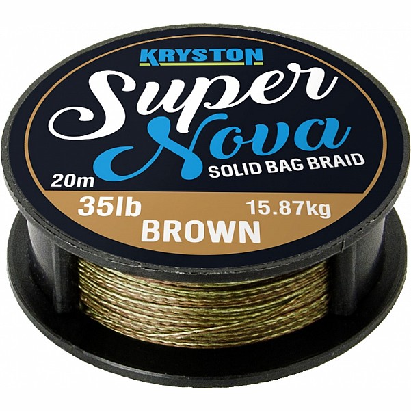 Kryston Super Nova Braidwersja 35 lb / Gravel Brown - MPN: KR-SU9 - EAN: 4048855365468