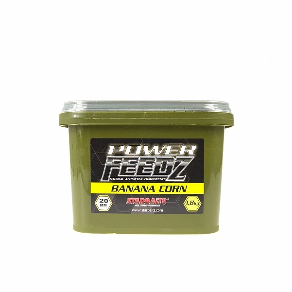 Starbaits Power Feedz Boilies - Banana Corn  20 мм / 1.8 кг