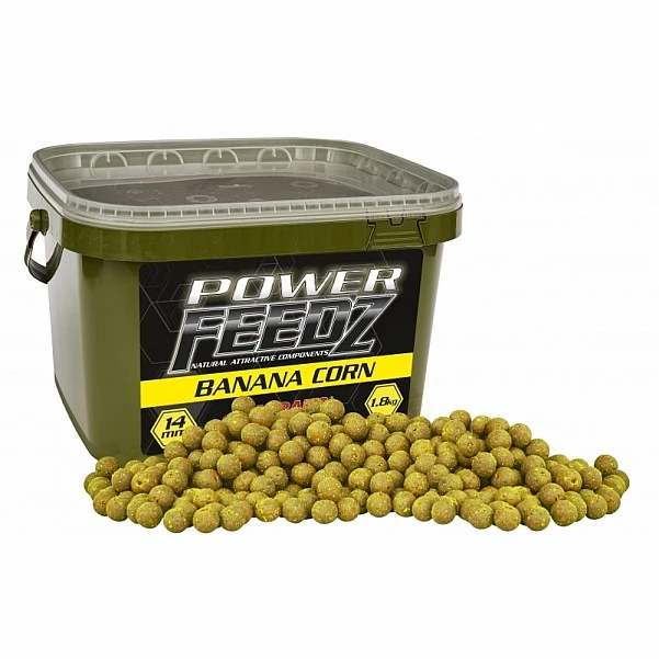 Starbaits Power Feedz Boilies - Banana Corn  24 мм