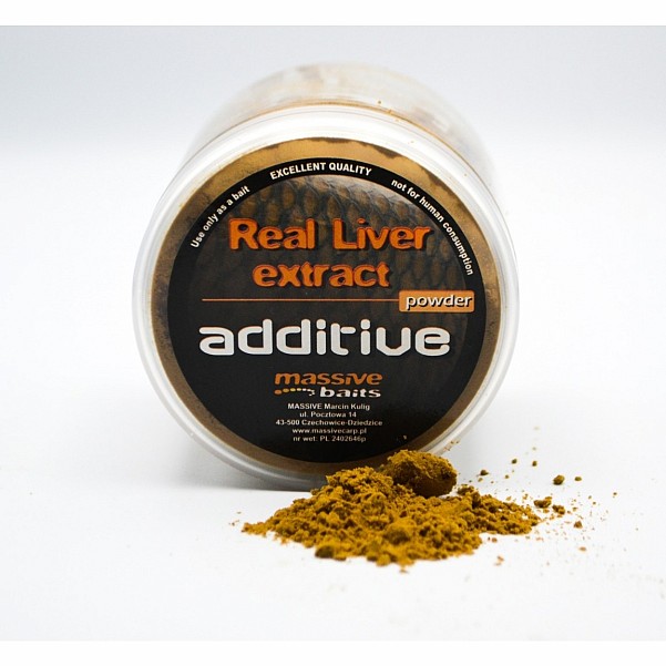 MassiveBaits Additive  - Real Liver Extract Powderemballage 100g - MPN: HQ002 - EAN: 5901912664104