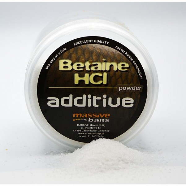 MassiveBaits Additive Betain HCLVerpackung 100g - MPN: HQ005 - EAN: 5901912664135