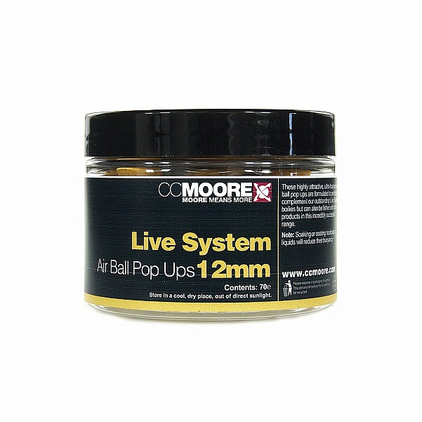 CcMoore Air Ball Pop-Ups - LIVE SYSTEM tamaño 12 mm - MPN: 90495 - EAN: 0634158434853