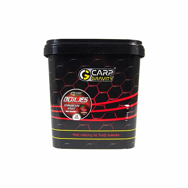 Carp Gravity Bio Secret Boilies - Strawberry Spiritopakowanie 18mm / 3kg - MPN: BIK008 - EAN: 200000049430