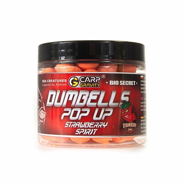 Carp Gravity Dumbells Pop Up - Strawberry Spirittaille 14x18mm - MPN: DUM006 - EAN: 200000049287