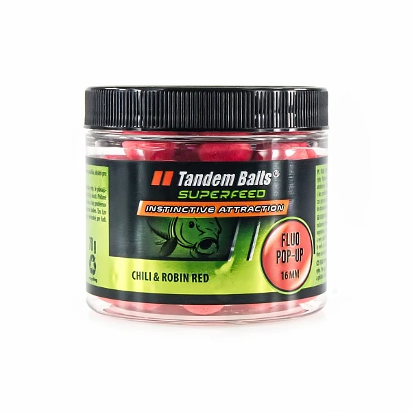TandemBaits SuperFeed Fluo Pop-Up - Chili & Robin Red 16 мм / 70 г