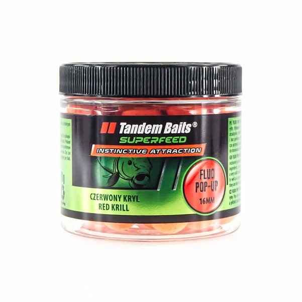 TandemBaits SuperFeed Fluo Pop-Up  - Krill Rojotamaño 16mm / 70g - MPN: 25122 - EAN: 5907666688199