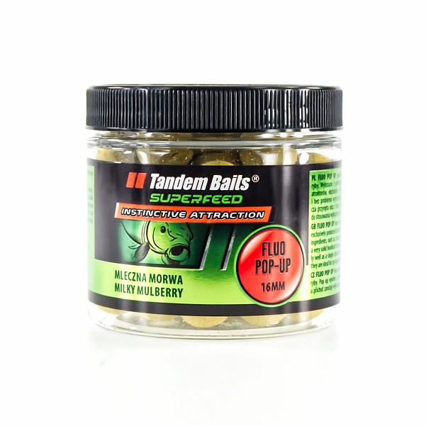 TandemBaits SuperFeed Fluo Pop-Up - Mleczna Morwarozmiar 16mm / 70g - MPN: 25125 - EAN: 5907666688229