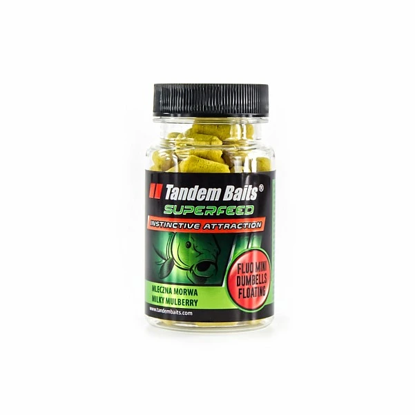 TandemBaits SuperFeed Fluo Mini Dumbells Floating  - Молочна Шовковиця міні-гантелі / 30г