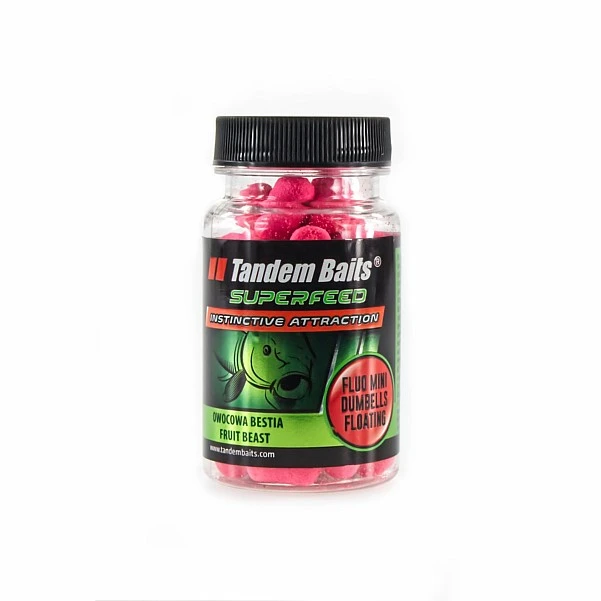 TandemBaits SuperFeed Fluo Mini Dumbells Floating  - Фруктова Бестія міні-гантелі / 30г