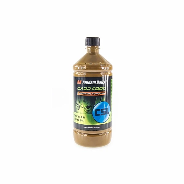TandemBaits Carp Food CSL  - Czarny Halibut 1000ml