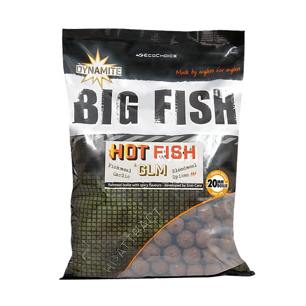 DynamiteBaits BIG FISH Boilies - Hot Fish & GLM 20 мм / 1,8 кг