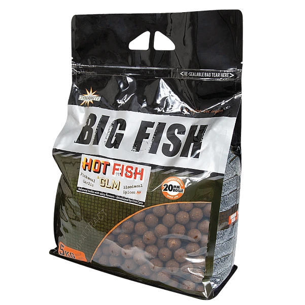 DynamiteBaits BIG FISH Boilies - Hot Fish & GLM 20 mm / 5kg