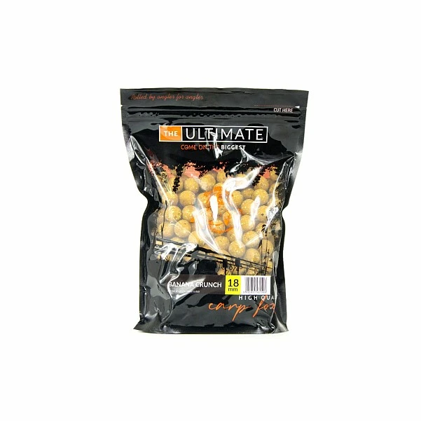 UltimateProducts Juicy Series Banana Crunch Boilies 18 mm / 1 kg