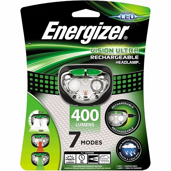 ENERGIZER Vision Rechargeable Headlamp 400 Lumens