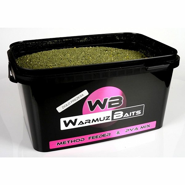 WarmuzBaits Method Feeder & PVA Mix  - Hierba del Presidenteembalaje Cubeta de 3kg - MPN: 67018 - EAN: 5902537373396