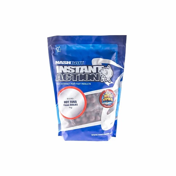 NEW Nash Instant Action Boilies Hot Tuna 1 kg 15 мм / 1 кг