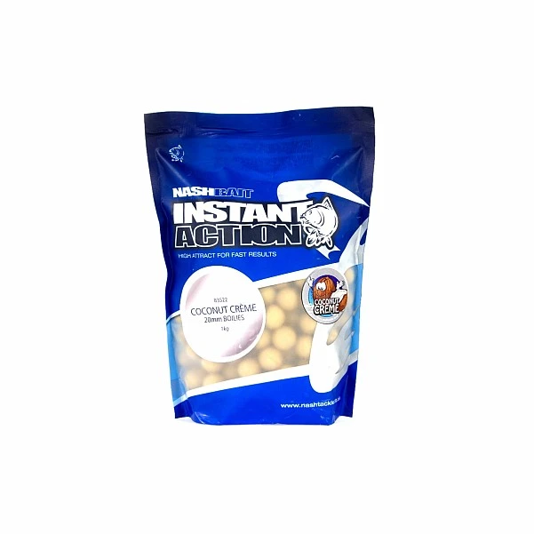 NEW Nash Instant Action Coconut Creme Bottom Bait 1 kg 20 mm / 1kg