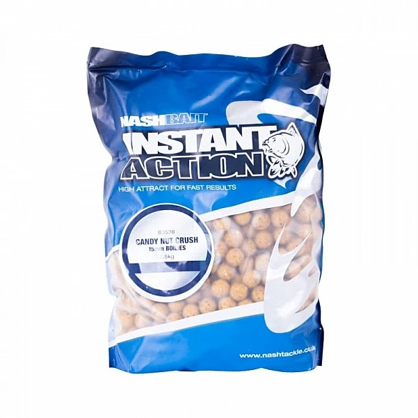 NEW Nash Instant Action Boilies Candy Nut Crush 5 kg 20 mm / 5kg