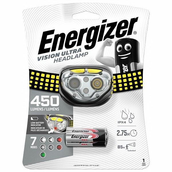 ENERGIZER Vision Ultra Headlamp 450 Lumens - MPN: LP39571 - EAN: 7638900424478