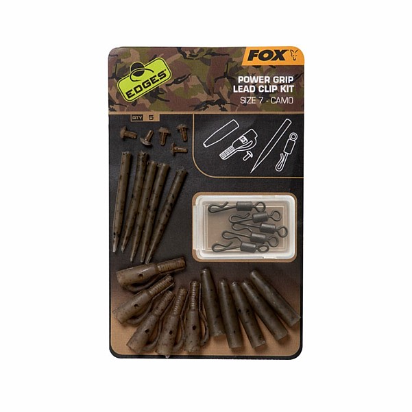 Fox CAMO Power Grip Lead Clip Kit opakowanie 5 kompletów - MPN: CAC776 - EAN: 5056212136346