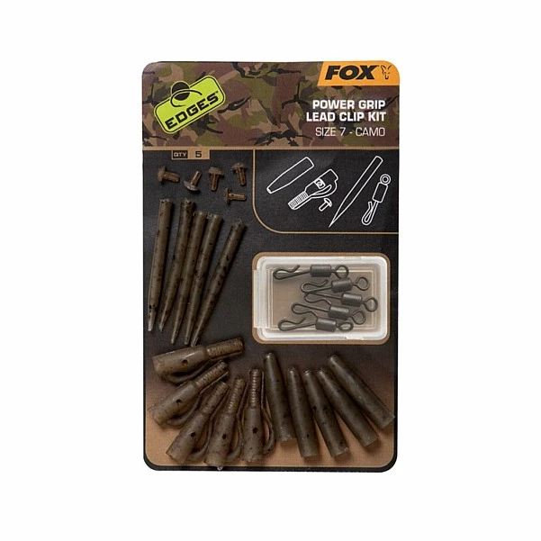 Fox CAMO Power Grip Lead Clip Kit  5 kompletów
