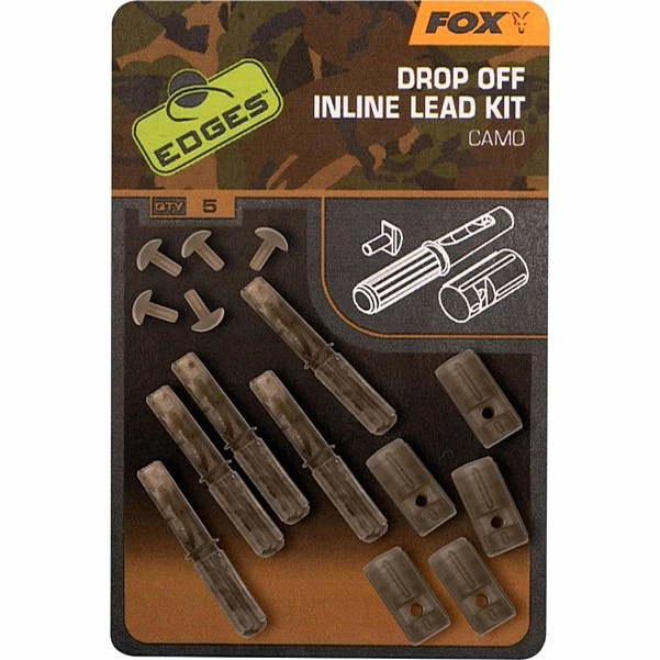 Fox CAMO Drop Off Inline Lead Kit 5 sztuk