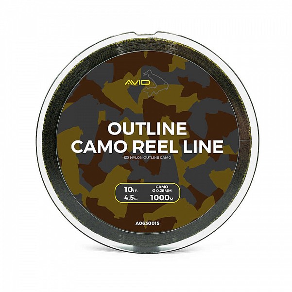 Avid Carp Outline Camo Reel Line  1000m / 10lb (4,5kg) / 0,28mm