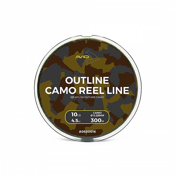 Avid Carp Outline Camo Reel Line  300m / 10lb (4.5kg) / 0.28mm - MPN: A0630016 - EAN: 5056317720198