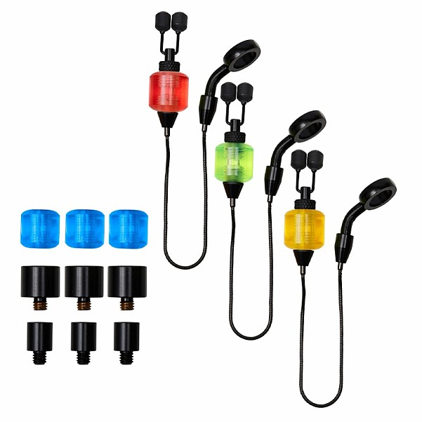 Prologic K1 Mini Bite Indicator Set versión 3 pcs / Rojo / Amarillo / Verde / Azul - MPN: SVS65017 - EAN: 5706301650177