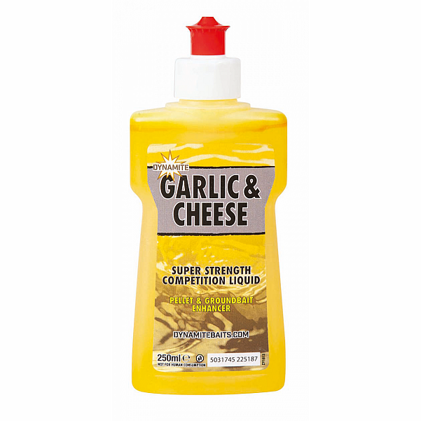 DynamiteBaits XL Garlic&Cheese Liquid  Verpackung 250ml - MPN: DY1631 - EAN: 5031745225620