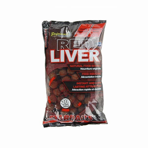 Starbaits Performance Boilies - Red Liver 20 mm /0,8kg