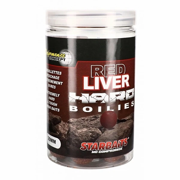 Starbaits Performance Hard Boilies - Red Liver 20 mm