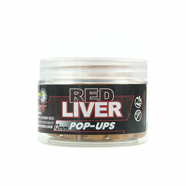 Starbaits Performance Pop Ups - Red Liver dydis 12mm/50g - MPN: 82377 - EAN: 3297830823771