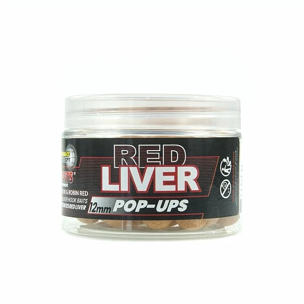 Starbaits Performance Pop Ups - Red Liver  12mm/50g
