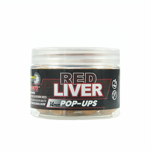 Starbaits Performance Pop Ups - Red Liver taille 14mm/50g - MPN: 82378 - EAN: 3297830823788