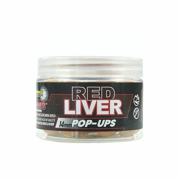 Starbaits Performance Pop Ups - Red Liver  14mm/50g
