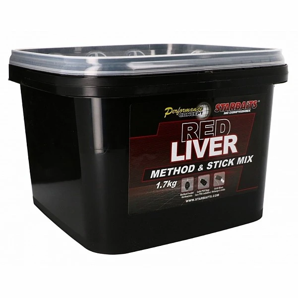 Starbaits Performance Method and Stick Mix - Red Liver  1,7kg