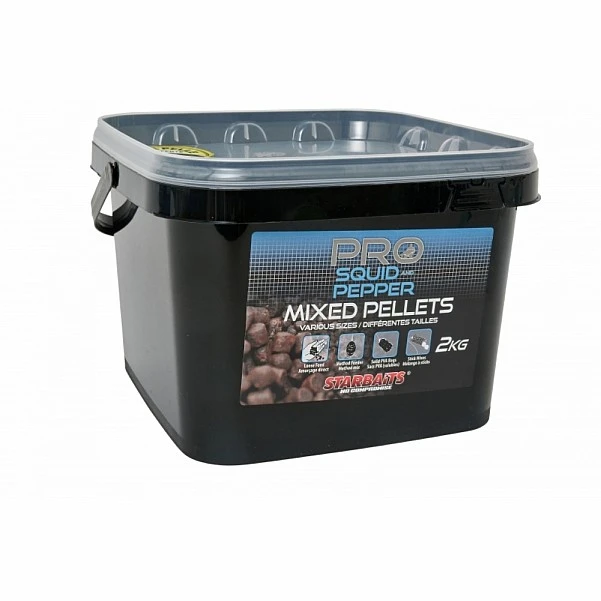 Starbaits Probiotic Mix Pellet - Squid and Pepper 2kg