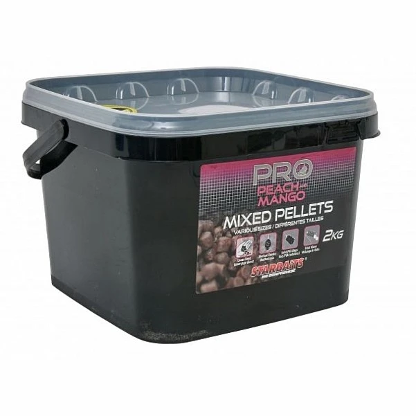 Starbaits Probiotic Mix Pellet - Peach and Mango 2kg