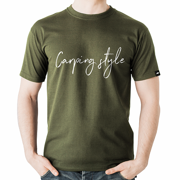 Rockworld Carping Style - mužské olivové tričkovelikost S - EAN: 200000056858