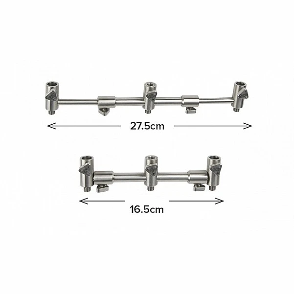 Carp Spirit INOX 300 Adjustable 3 Rod Buzz Bar  pour 2/3 de la canne (16,5-27,5 cm)