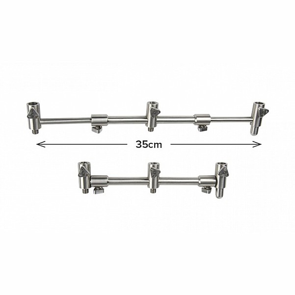 Carp Spirit INOX 300 Adjustable 3 Rod Buzz Bar versione su 2/3 della canna da pesca (20.2-35cm) - MPN: ACS370034 - EAN: 3422993044057