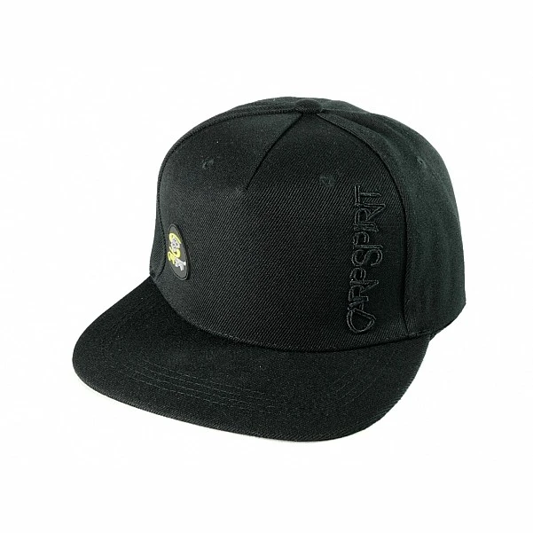 Carp Spirit Flat Peak Trilobe Logo Black Cap