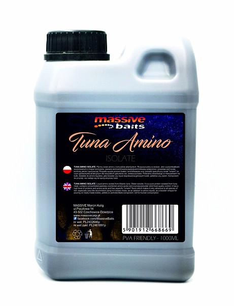 MassiveBaits Tuna Amino IsolateVerpackung 1000 ml - MPN: LQ037 - EAN: 5901912668669